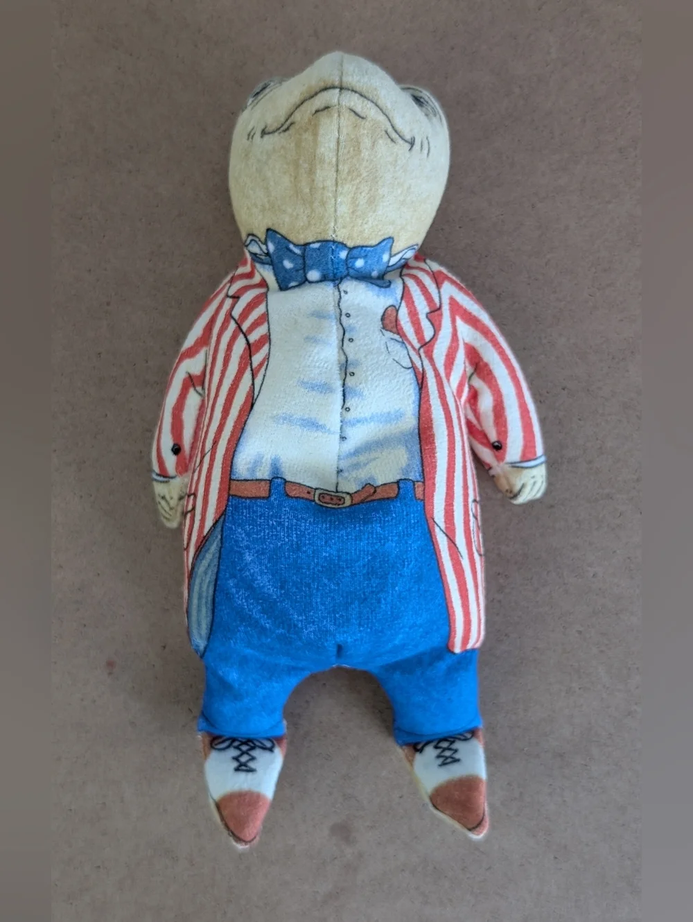 Vintage 1981 Wind In The Willows Mr. Toad Weighted Plush Bean Bag Figure - Picture 5 of 11